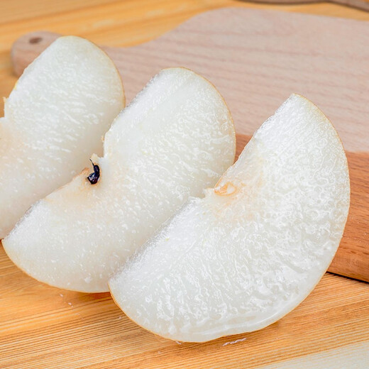 Jingxiansheng Qingqing Dadi Laiyang Mutton Fat Qiuyue Pear, net weight 4.5 Jin Jin equals 0.5 kg, 6-8 pieces, fresh fruit, gift box