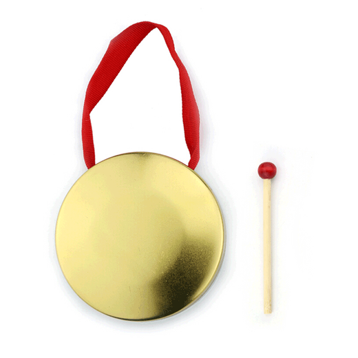 铜镲儿童三句半道具铜锣鼓镲套装幼儿园打击乐器铜擦3句半 铜锣_(直径15厘米)A款