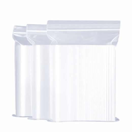 PE sealed bag sealed fresh-keeping ziplock bag transparent thickened packaging bag small sub-package storage bag disposable 8 silk 100 pieces 5x7cm