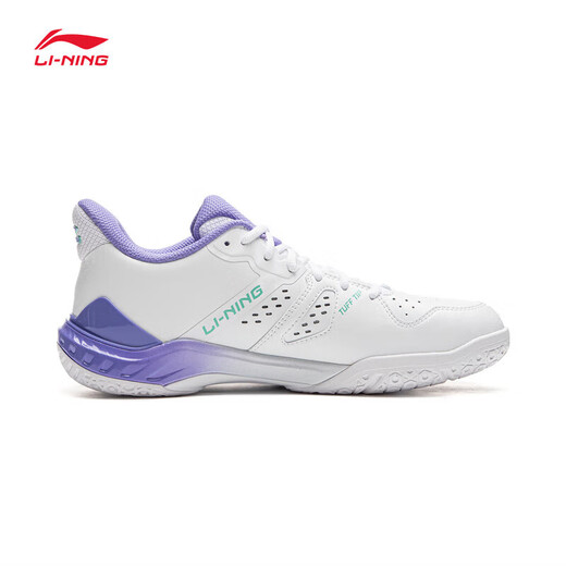 Li Ning Badminton Shoes Thunder NEW New Product Yunting NEW Men and Women Same Style Technology Shock Absorbing and Wear-Resistant Badminton Sports Shoes Yunting NEW Standard White/Light Blue Purple Standard Last 41 (255mm)