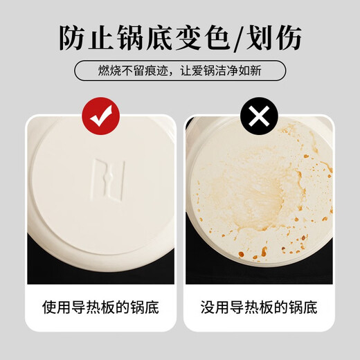 Return.Heatware heat transfer plate, household kitchen thawing plate, gas burn-proof black pot pad, quick thawing artifact, enamel pot heat transfer plate, heat transfer plate