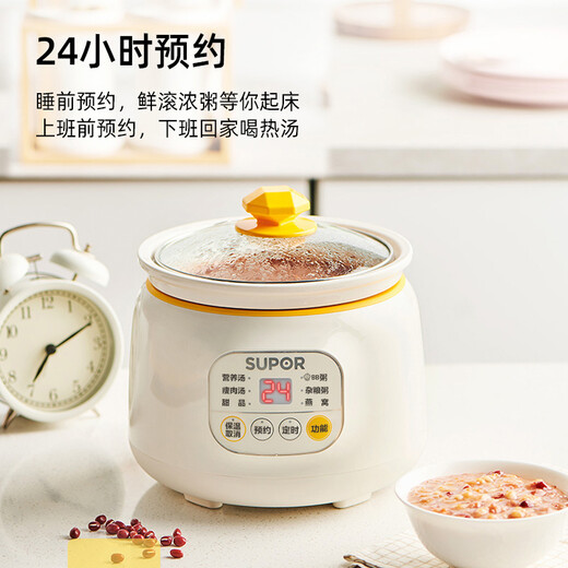 SUPOR electric stew pot, electric stew pot, soup pot, stew pot, bird's nest stew pot, porridge cooking tool, baby food supplement pot, electric cooking pot, electric soup pot DG10YC823 multi-function pot