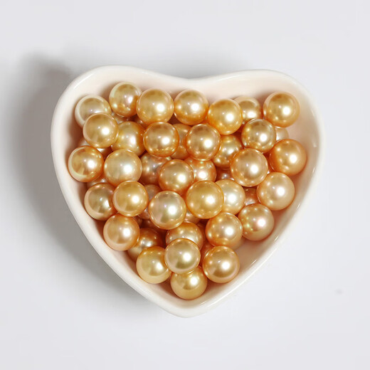 Shiyin 18K gold South Sea gold bead pendant, imported natural seawater pearl necklace jewelry, gift for girlfriend, South Sea gold bead pendant (only pendant without chain) 15.5-15.9mm