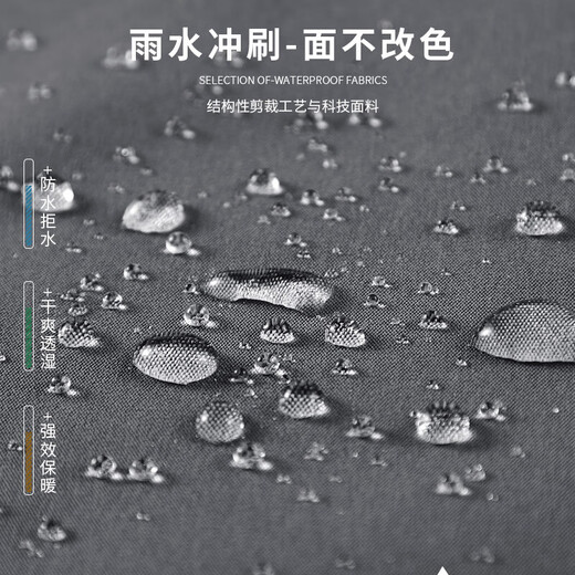 JEEP SPIRIT Jeep Jacket Three-in-One Jacket Men's Autumn and Winter Men's Loose Casual Windproof Velvet Jacket Outdoor Men's WAC-2299 Morandi Gray 2XL Recommended 140-160Jin Jin equals 0.5 kg