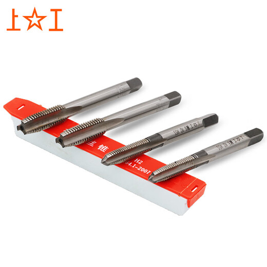 Shanggong 5 pieces machine tap M10 machine wire tapping set of thread tapping HSS high speed steel
