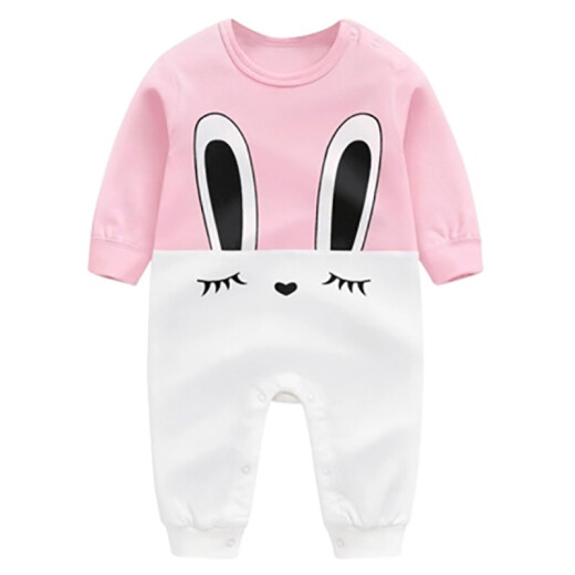 Karawa baby clothes spring baby clothes men and women infant onesies newborn long-sleeved harem clothes 0-1 years old long-sleeved bow 6m (66cm recommended for 3-6 months)