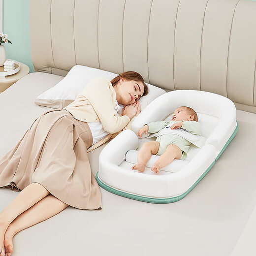 ABCMOKOO baby anti-vomiting slope pad anti-overflow milk choking pillow newborn bed mid-bed breastfeeding artifact BB nursing pillow Leto PROMAX model + sunshade mosquito net