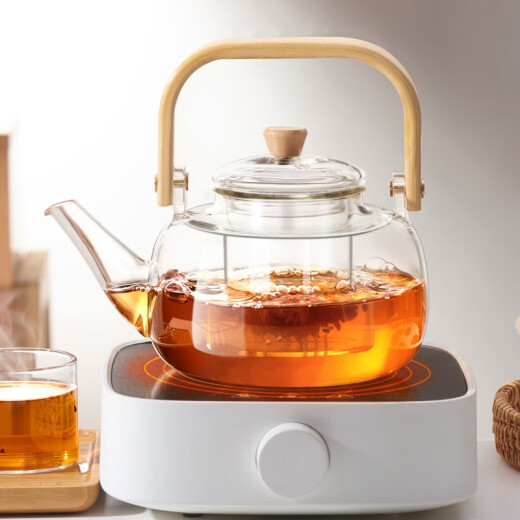 Jiabai teapot glass tea set large-capacity filtered tea boiler office health teapot household thickened heat-resistant kettle 800ml