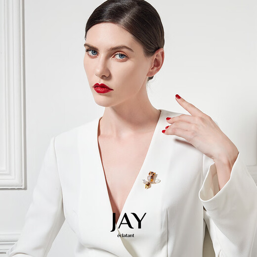 Jay owl brooch women's jewelry corsage as a birthday gift for mother-in-law and elders