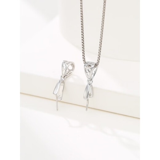 Fat Donglai's same style silver-plated 18K gold buckle head men's and women's button accessories, pendant jade buckle, jade crystal safety buckle, small gold buckle, clamp thickness 4* clamp distance 3mm