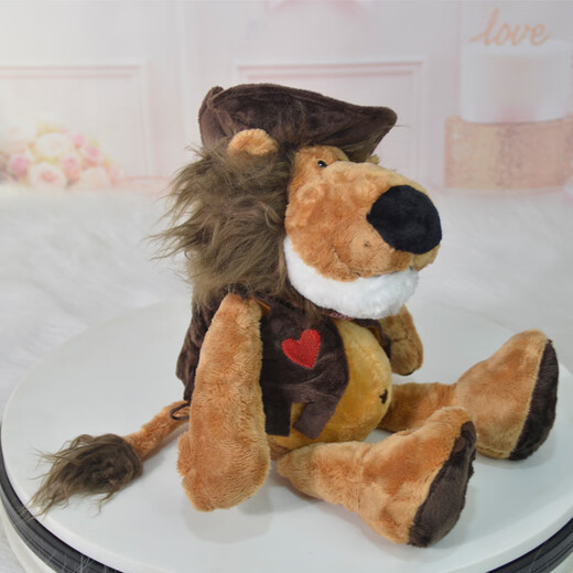 kankeirr大型森林动物毛绒玩具狮子大象小鹿猴子老虎公仔礼品可爱玩偶批发 带花犀牛 50cm