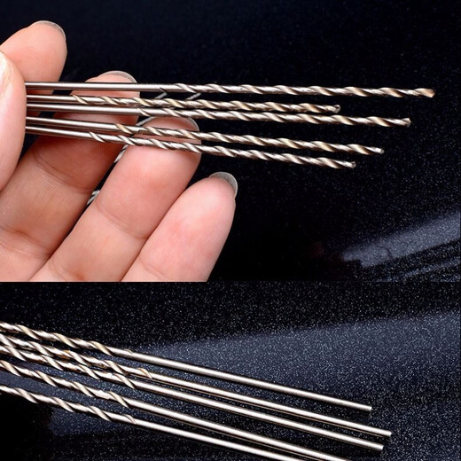 100mm long straight handle twist drill punching machine electric drill small drill bit 0.5 0.6 0.8 1 1.2 1.5 2.0mm extended 0.8*100mm ten pieces