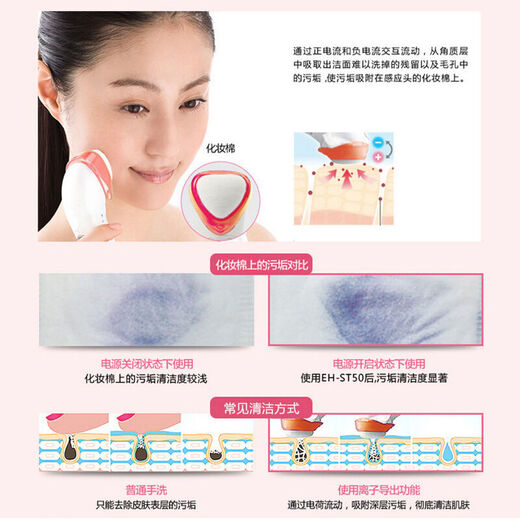 Panasonic ion beauty device home beauty device import and export device facial cleansing device make-up remover and face wash EH-ST50 tail cargo machine