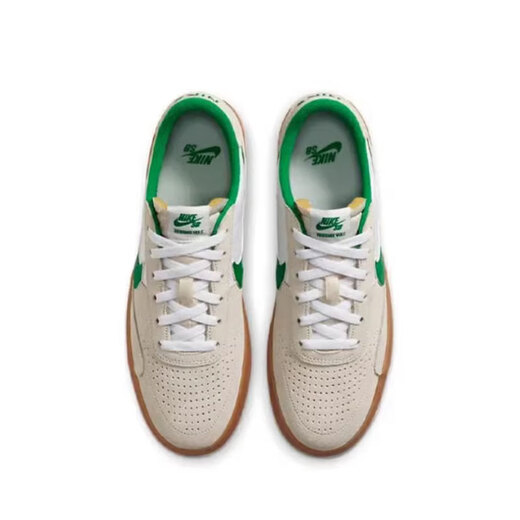 Nike (Nike) Zapatos para hombres 2025 Nuevos zapatos deportivos de verano SB Heritage Vulc Zapatos bajos en los zapatos casuales CD5010-101 Wolf Grey White Green 42.5