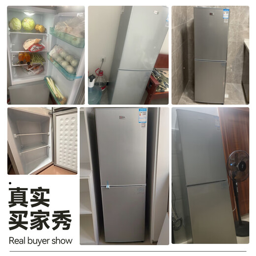 CHIGO double-door refrigerator 128 liters two-door dormitory rental small apartment household refrigerated freezer small refrigerator energy-saving freshness and low noise BCD-128A168D trade-in
