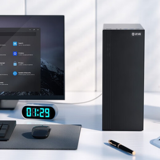 Wuji Shangzhi Core 12th Generation i3 12100 Enterprise Procurement Mini Office Design Commercial Home Desktop Computer Game Console Full Set DIY Assembly Machine 12100+16G+512G丨Configuration 2 Single Host