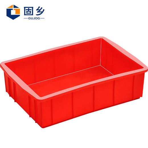 Guxiang plastic box rectangular material box turnover box component box storage box tool box parts box small square box X4# red 300*200*80mm