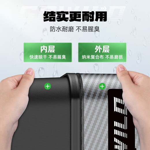 Fishing Source Fish Protector Special Square Fish Protector Fishing Net Pocket Thickened Quick-drying Fish Protector New Small Fish Protector Wild Fishing 23cm 1.5m Composite Carbon Pattern Thickened and Reinforced Can be Put in a Fishing Box