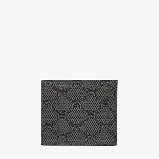 MCM HIMMEL Small wallet folding wallet card bag Dark gray [gift]
