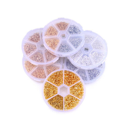 OSRO diy open ring connecting ring earrings bracelet necklace buckle connector handmade material package gold 6 Specifications + box