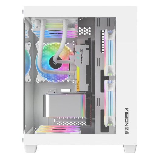 Vision 360MINI Sea View Room Chassis Water-cooled Chassis Highly Compatible with Cooling Mania (M-ATX/Top Support 360 Water Cooling/Graphics Card 410mm) Phantom 360M Supreme Edition Pillar-free Sea View Room White