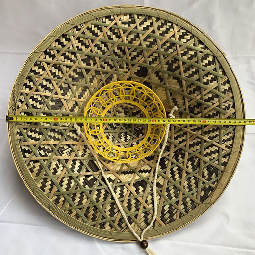 Douqian Strohhut Herren Bambus gewebter Hut handgewebten Strohhut Fischhut Sonnenschutz Outdoor Fischerei Hut Universal Stage Performance Requisiten Dekorative Hut Bambus gewebtes Hut handgewebten Strohhuthut Fischhut Sonneneinstrahlung Outdoor Fishing Hut Männer Bühnenbühne Performance