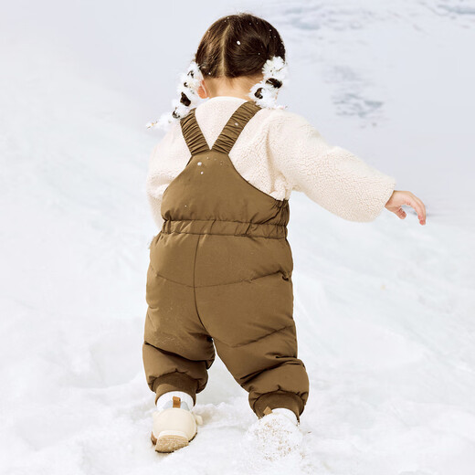 Mini Bala three-proof down pants, new autumn and winter pants for boys and girls, warm down overalls