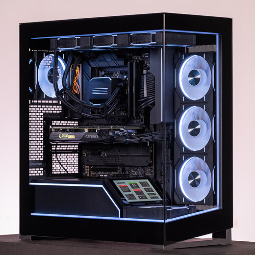 PHANTEKS Storm Chaser NV5 Black Pillar-less Glass ATX Gaming Desktop Computer Case (Supports Back Plug/360 Water Cooling/8 Fan Positions/270 Sea View Room/5090)