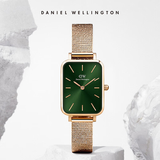 Daniel Wellington DW ladies watch small green watch fashion European and American watch classic retro small square watch New Year gift DW445