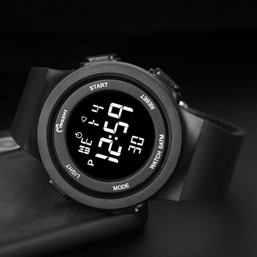 Mingzhi Electronic Watch Men's Student Waterproof Swimming Watch Junior Middle and High School Student Electronic Watch Female Student 902 Black Alarm Clock + Electronic + Waterproof