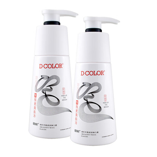 Dicai volumizing and wavy elastin 300g/bottle to keep hair bouncy and curly. Randomly packaged. Valid until January 2027. 2 bottles