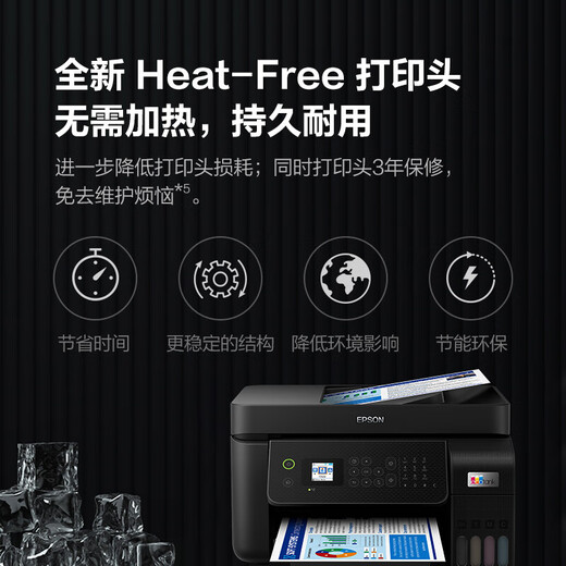 L5198/L5298 Color Wireless Inkjet Printer L565 Upgrade Printing Machine-Black Model-L5298 Package 2 Complete Machine + 1 Set of Ink