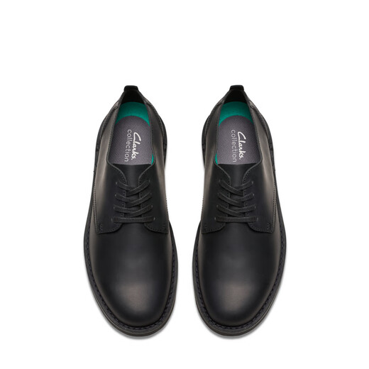 Clarks desert series men's new business casual retro soft lightweight comfortable breathable leather shoes black (cow leather) 261794107 42