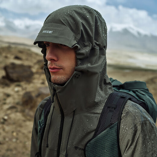 坦博尔男女同款户外三合一羽绒服短款外套TAF560577A 尤加利绿 M (170)