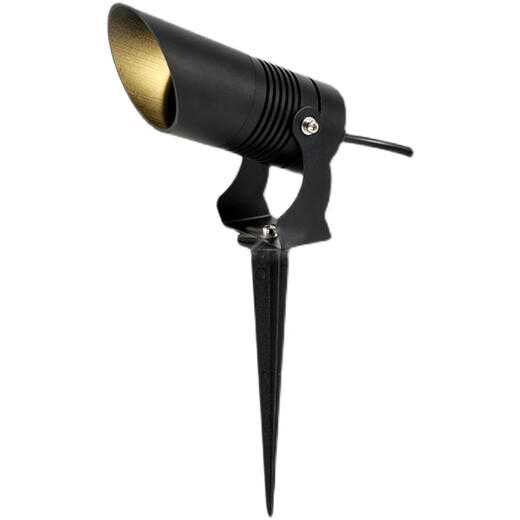 祎琳（yilin）LED射树灯照树灯户外公园插地灯景观绿植地插投射灯防水插泥射灯 5W/7W平口底座款暖光