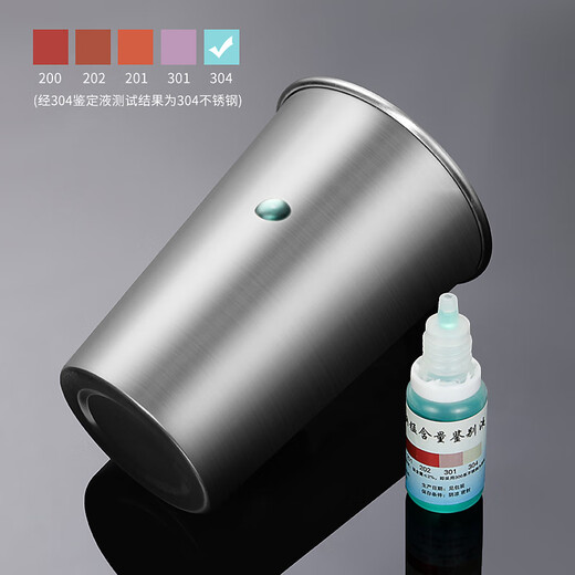 Baijie 304 stainless steel water cup, beer cup, anti-fall juice cup, cold drink cup, tea cup, 500ml outdoor camping cup