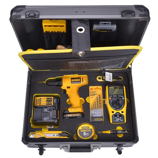 American brand tool box set multi-functional household lithium electric drill 42 pieces electrician woodworking telecommunications set 4 11-TC