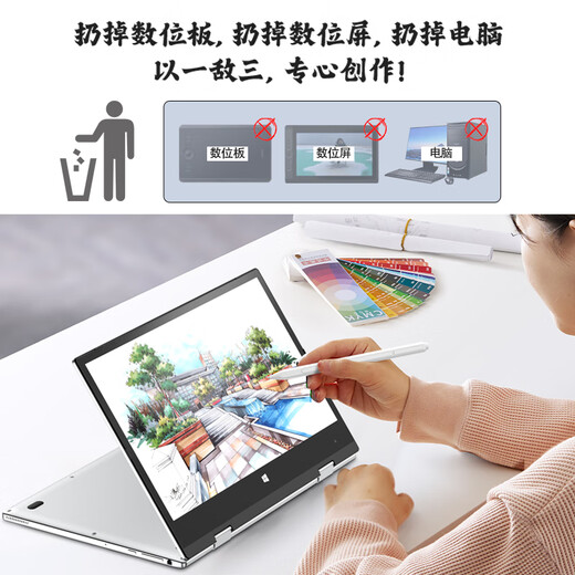 toposh2025新款Ai迷你笔记本电脑12英寸超轻薄办公专用商务轻薄本二合一触屏折叠电脑小电脑整机便携炒股 16G+1TB+压感笔 高配版【触屏+指纹解锁】