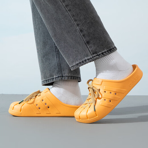 Adidas casual shoes men's shoes women's shoes 2025 summer sports shoes outdoor breathable clogs beach slippers JH9848 JH9851 yellow 40.5