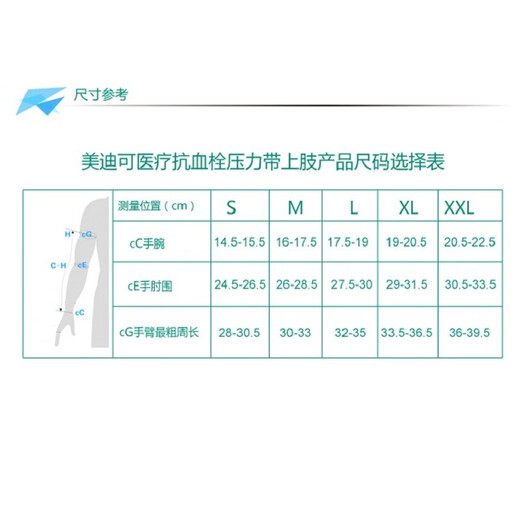 Medico Medical Upper Limb Lymphedema Elastic Sleeve Pressure Bandage Breast Surgery Waterproof Swelling Elastic Sleeve Arm Wrist Cover Palm Size M (Regardless of Left and Right)