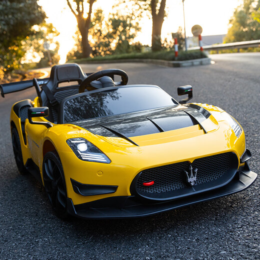 ChiNami Maserati 1-7 years old children's car toy electric car four-wheeled child remote control battery sports car flagship blue