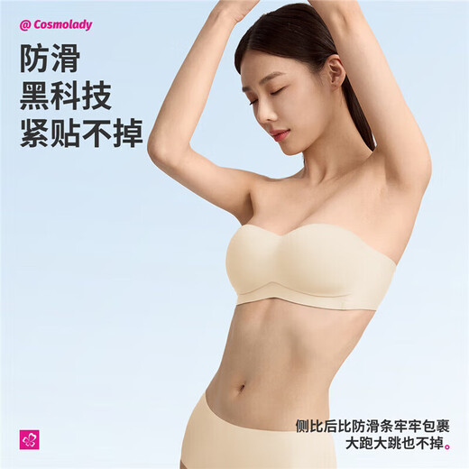 Urban Beauty Bra Strapless Underwear Women's Seamless Wire-Free Anti-Slip Tube Top Gather Invisible Thin Tube Bra 2B36X5