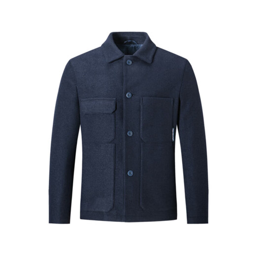 Septwolves woolen jacket men's autumn and winter woolen woolen material is thick, wide, easy to care for, warm business casual jacket