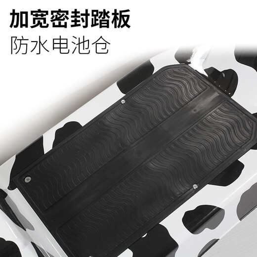 Biwit Little Dolphin Electric Vehicle Mini Electric Scooter Small Adult Men and Women Folding Lithium Battery Recreational Vehicle Cow Color 24V Brushless Brand Battery 50-60 Miles + Gift