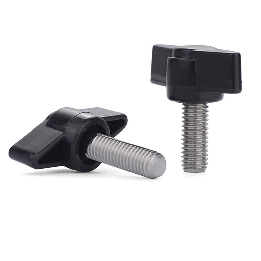 Jinggong M4M5M6M8 304 stainless steel one-word T-shaped handle screw T-shaped hand screw screw mechanical handle screw 27 head diameter-6*20