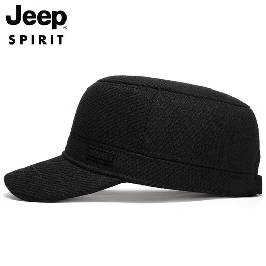 JEEP hat men's autumn and winter warm peaked cap plus velvet thickened winter hat windproof ear protection baseball cap A0146