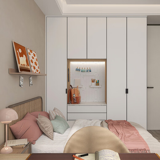 Sophia Wardrobe Whole House Customization 22 Packages Bedroom Furniture Integrated Wardrobe TV Cabinet Entry Cabinet Porch Cabinet Shoe Cabinet Customized Gold