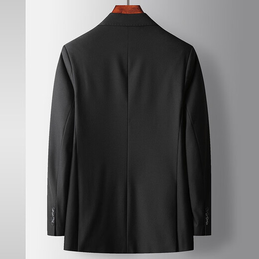 DK high-end men's Korean style double-breasted suit suit men's business wedding suit two-piece high-end casual suit black 170/M/48