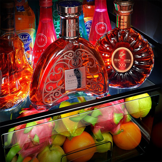 PULADI frequency conversion first-level energy-efficiency ice bar home living room refrigerator office refrigerator tea cabinet red wine cabinet constant temperature fresh cabinet frost-free ultra-thin vertical dual-temperature beverage cabinet embedded BM82DT dual-temperature ice bar model 1.775 high frequency conversion first-level