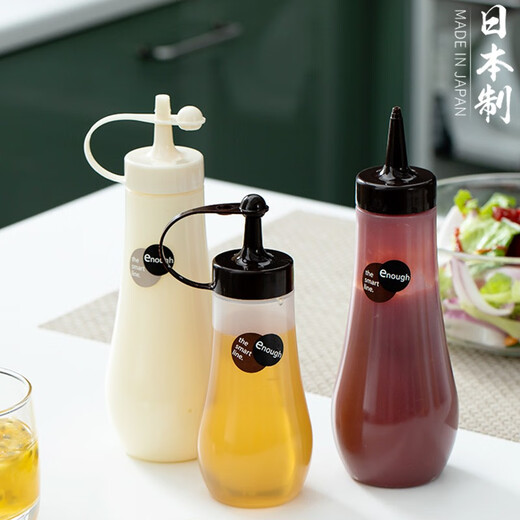 Home KATEI STORY Japan imported food grade squeeze bottle honey bottle salad dressing squeeze bottle oyster sauce bottle sauce bottle condiment bottle white with lid 360ml